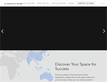 Tablet Screenshot of executivecentre.com